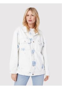 Tommy Jeans Kurtka jeansowa Tjw DW0DW12415 Biały Oversize. Kolor: biały. Materiał: jeans