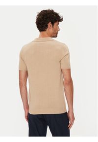 U.S. Polo Assn. Polo MUP3554 Beżowy Slim Fit. Typ kołnierza: polo. Kolor: beżowy. Materiał: bawełna #5