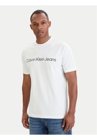 Calvin Klein Jeans T-Shirt LV04RAB810 Biały Regular Fit. Kolor: biały. Materiał: bawełna #1