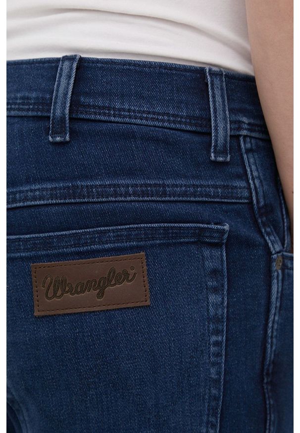 Wrangler jeansy TEXAS TAPER BLUE GAMBIT męskie. Kolor: niebieski