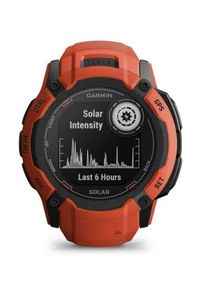 GARMIN - Zegarek sportowy Garmin Instinct 2X Solar (ognistoczerwony / ognistoczerwonyy pasek). Rodzaj zegarka: smartwatch. Styl: sportowy #4