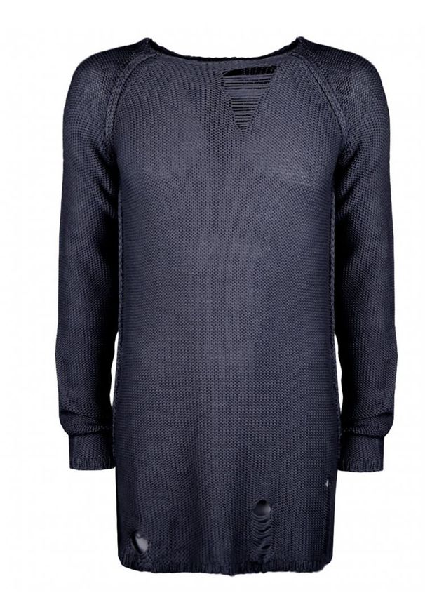 Barbarossa Moratti Sweter | BM16-3005-22 | Mężczyzna | Granatowy. Kolor: niebieski. Materiał: wełna, akryl. Długość: długie