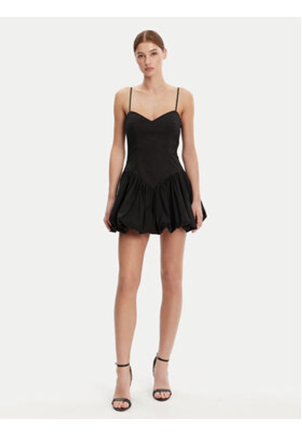 BARDOT Sukienka koktajlowa 59794DB Czarny Slim Fit. Kolor: czarny. Materiał: bawełna. Styl: wizytowy