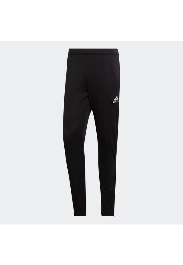 Spodnie do piłki nożnej Adidas Entrada 22. Kolor: czarny. Materiał: dresówka. Sport: piłka nożna