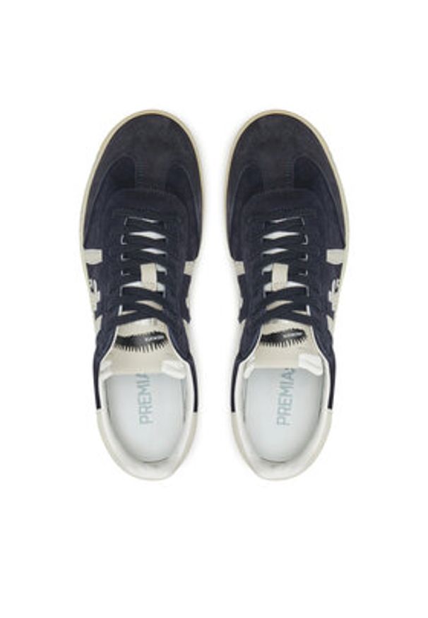 Premiata Sneakersy Bonnie 6898 Granatowy. Kolor: niebieski. Materiał: skóra, zamsz