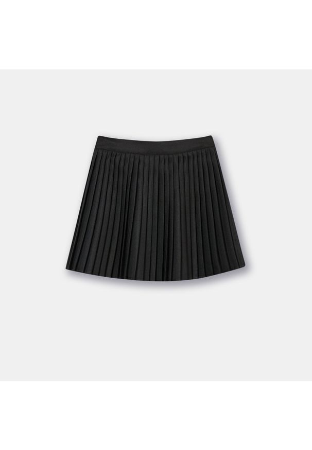 Sinsay - Plisowana spódnica dziewczęca - Czarny. Kolor: czarny