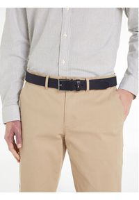 TOMMY HILFIGER - Tommy Hilfiger Pasek Męski Oliver 3.5 Ext AM0AM11461 Granatowy. Kolor: niebieski. Materiał: skóra #2