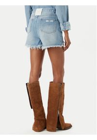 Eleh Szorty jeansowe EL122 Niebieski Regular Fit. Kolor: niebieski. Materiał: bawełna #4