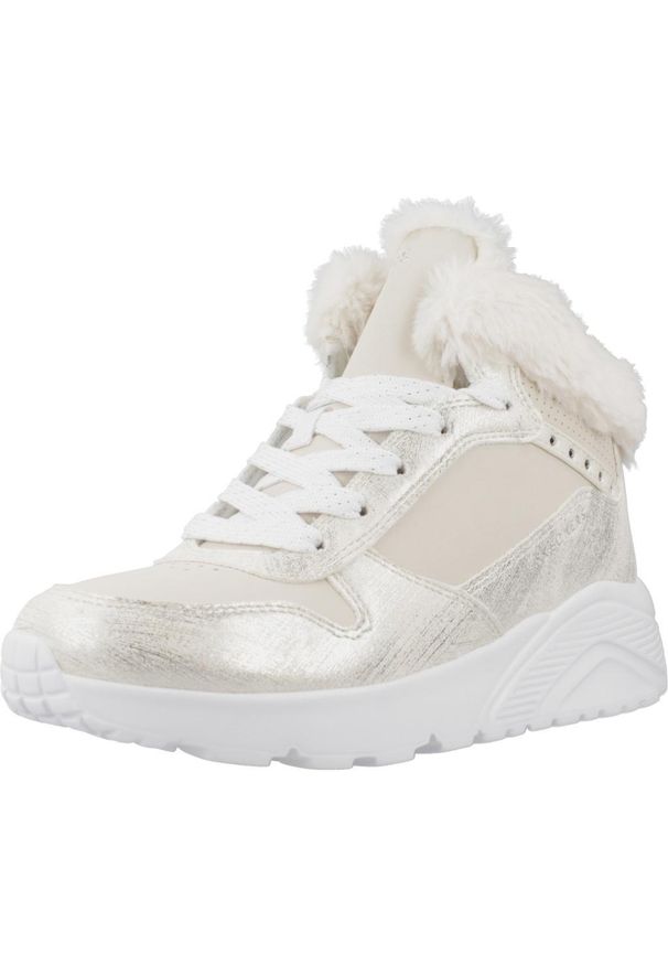 skechers - Buty zimowe dziewczęce, Uno Lite - Comfurt Collar. Kolor: biały. Materiał: syntetyk, materiał. Sezon: zima. Model: Skechers Sport. Sport: turystyka piesza