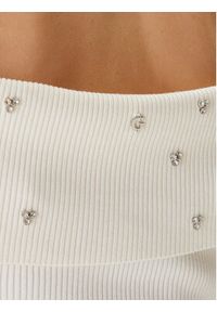 Guess Sukienka dzianinowa W5BK64 Z2YJ2 Écru Slim Fit. Materiał: syntetyk #3
