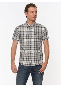 Lee - LEE SS SHIRT MĘSKA KOSZULA KRÓTKI RĘKAW ALLOY GREY L875JPJB. Długość rękawa: krótki rękaw. Długość: krótkie