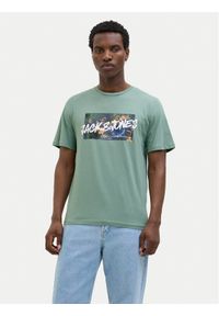 Jack & Jones - Jack&Jones T-Shirt Hawaii 12269324 Zielony Standard Fit. Kolor: zielony. Materiał: bawełna
