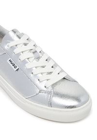 Hugo - HUGO Sneakersy 50541657 040 Srebrny. Kolor: srebrny. Materiał: skóra