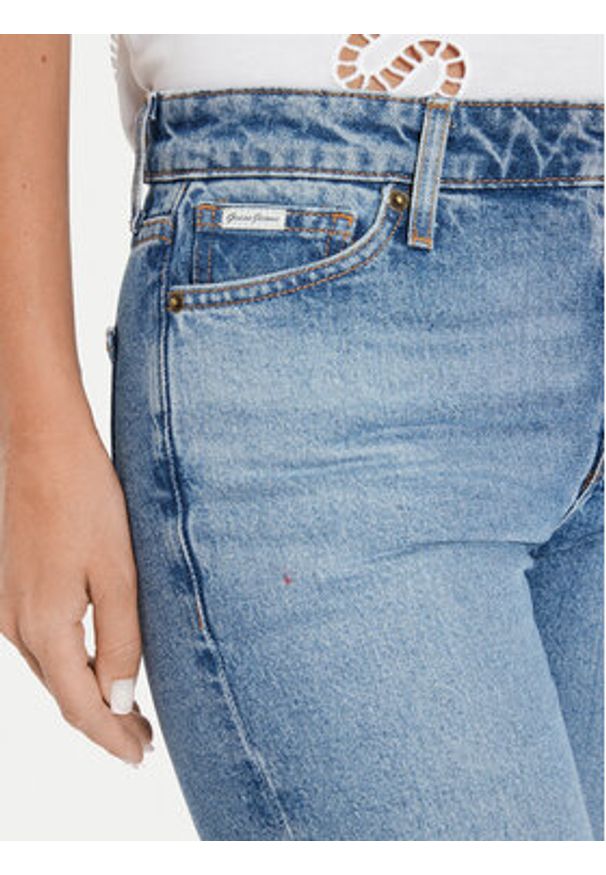 Guess Jeans Jeansy W4YA98 D5CC5 Niebieski Straight Fit. Kolor: niebieski