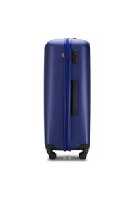 Wittchen - Duża walizka z polikarbonu fakturowana niebieska. Kolor: niebieski. Materiał: guma. Styl: klasyczny #4