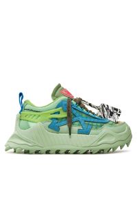 OFF-WHITE - Off-White Sneakersy OWIA180F21FAB0025045 Zielony. Kolor: zielony. Materiał: materiał