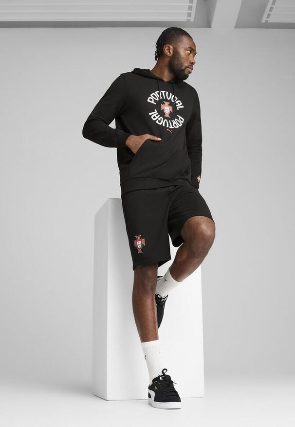 Puma - Męskie szorty Portugalia ftblNRGY PUMA Black. Kolor: czarny