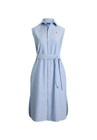 Polo Ralph Lauren Sukienka koszulowa 211965853002 Błękitny Regular Fit. Typ kołnierza: polo. Kolor: niebieski. Materiał: bawełna. Typ sukienki: koszulowe #3