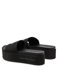 Calvin Klein Jeans Klapki Flatform Sandal Met YW0YW01036 Czarny. Kolor: czarny #5