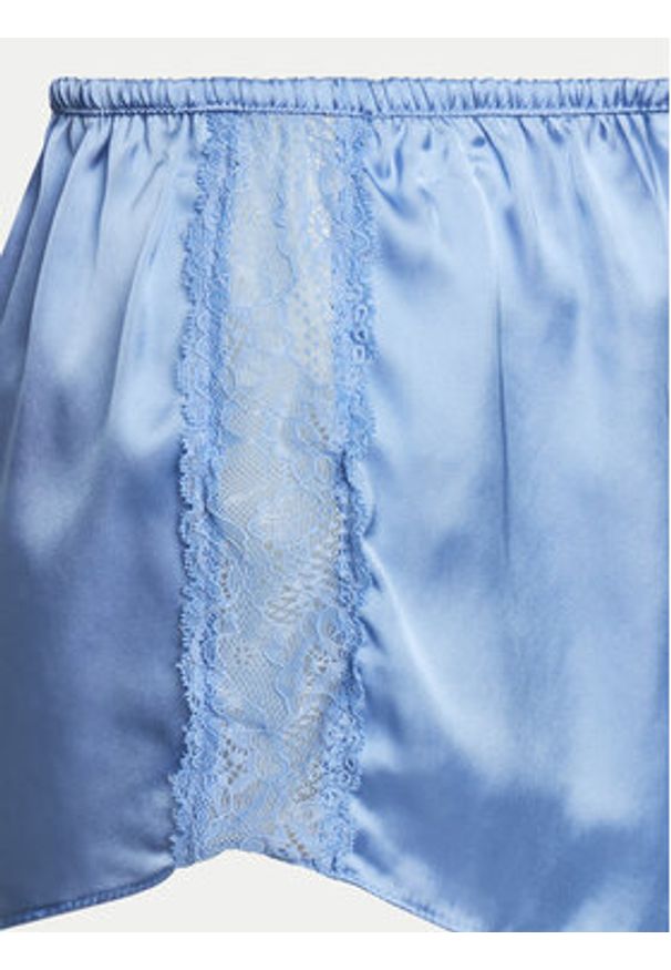 Hunkemöller Szorty piżamowe Satin 204994 Niebieski Regular Fit. Kolor: niebieski. Materiał: syntetyk
