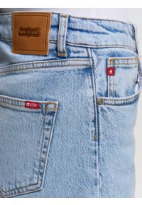 Big-Star - Spodnie jeans damskie wide Meghan 115. Kolor: niebieski. Długość: krótkie #4