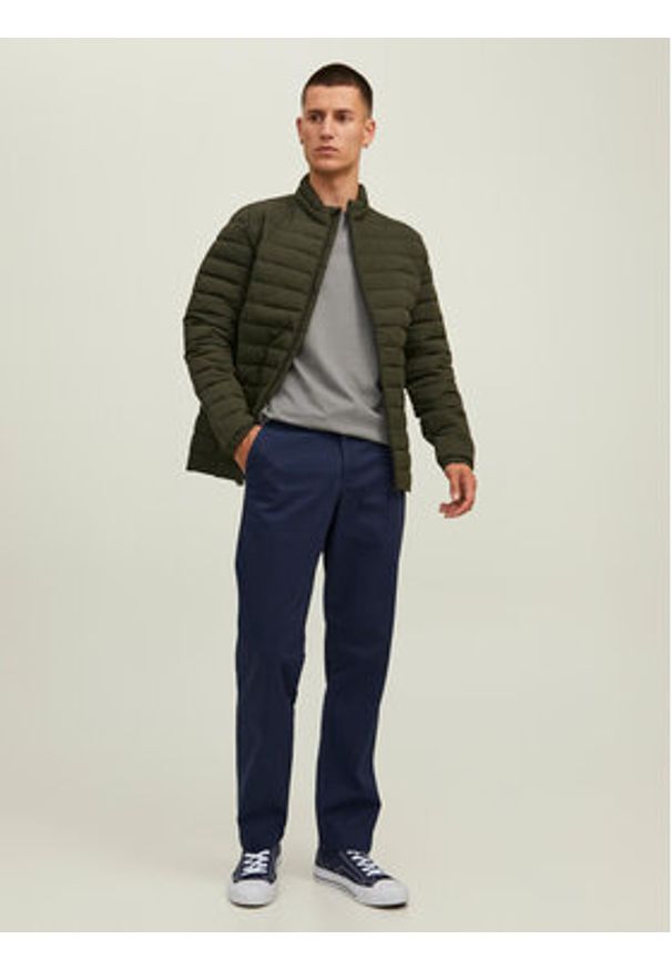 Jack & Jones - Jack&Jones Spodnie materiałowe Kane Bowie 12218621 Granatowy Loose Fit. Kolor: niebieski. Materiał: bawełna