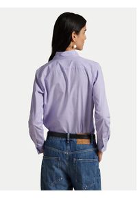 Polo Ralph Lauren Koszula 211941509003 Fioletowy Slim Fit. Typ kołnierza: polo. Kolor: fioletowy. Materiał: bawełna #7