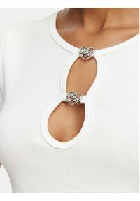 Hugo - HUGO T-Shirt Diheart 50562071 Biały Slim Fit. Kolor: biały. Materiał: bawełna #3