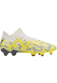 Buty piłkarskie Puma Future Ultimate FG/AG M 107355 04 żółte. Kolor: żółty. Materiał: dzianina, materiał. Szerokość cholewki: normalna. Sport: piłka nożna