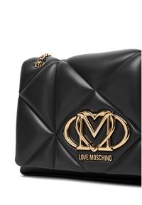 Love Moschino - LOVE MOSCHINO Torebka JC4041PP0NLC0000 Czarny. Kolor: czarny. Materiał: skórzane