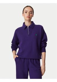 Polo Ralph Lauren Bluza 211B18685015 Fioletowy Regular Fit. Typ kołnierza: polo. Kolor: fioletowy. Materiał: bawełna #1