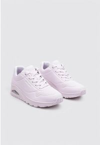 skechers - Buty do chodzenia damskie Skechers Lvlp Uno Stand On Air. Kolor: fioletowy. Materiał: materiał, syntetyk. Szerokość cholewki: normalna. Sport: turystyka piesza