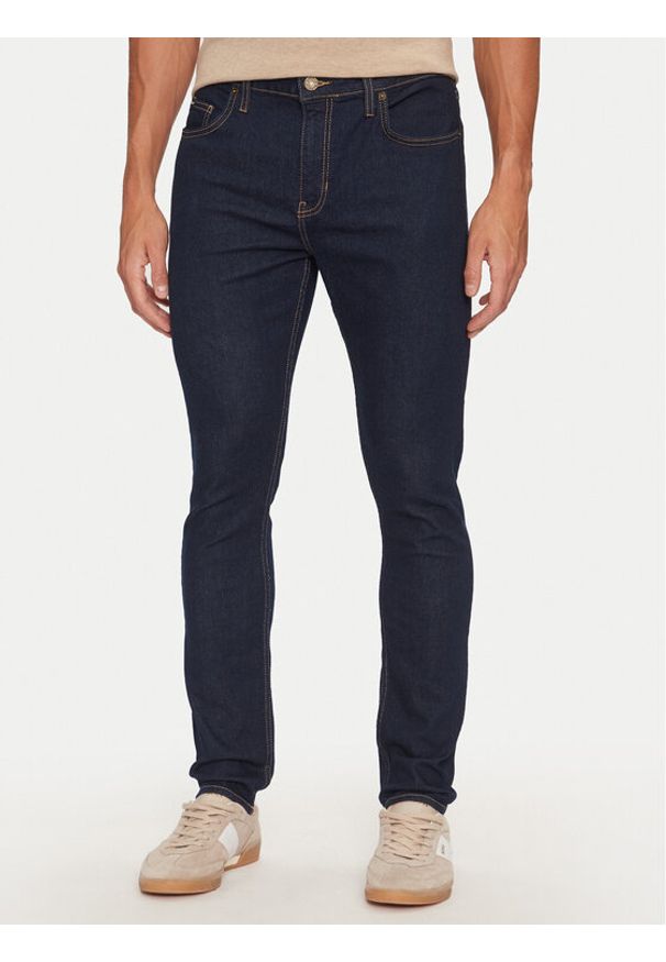 Guess Jeans Jeansy M4YA0F D5DM5 Granatowy Skinny Fit. Kolor: niebieski