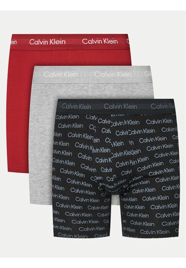 Calvin Klein Underwear Komplet 3 par bokserek 000NB3057A Kolorowy. Materiał: bawełna. Wzór: kolorowy