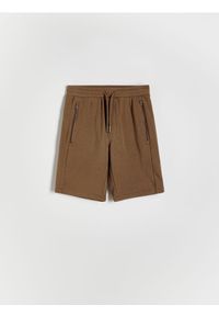 Reserved - Bawełniane szorty z kieszeniami - brązowy. Kolor: brązowy. Materiał: bawełna #1