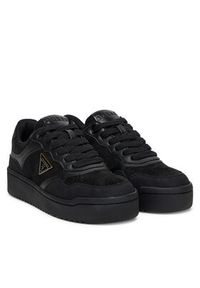 Guess Sneakersy FLFMR9 ELE12 Czarny. Kolor: czarny. Materiał: skóra