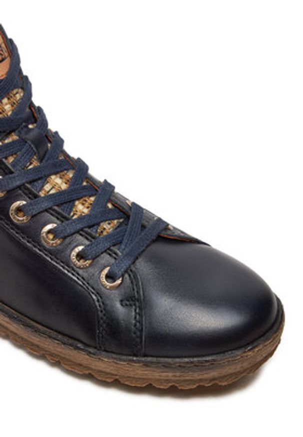 Pikolinos Trzewiki 901-7312C6 Granatowy. Kolor: niebieski. Materiał: skóra