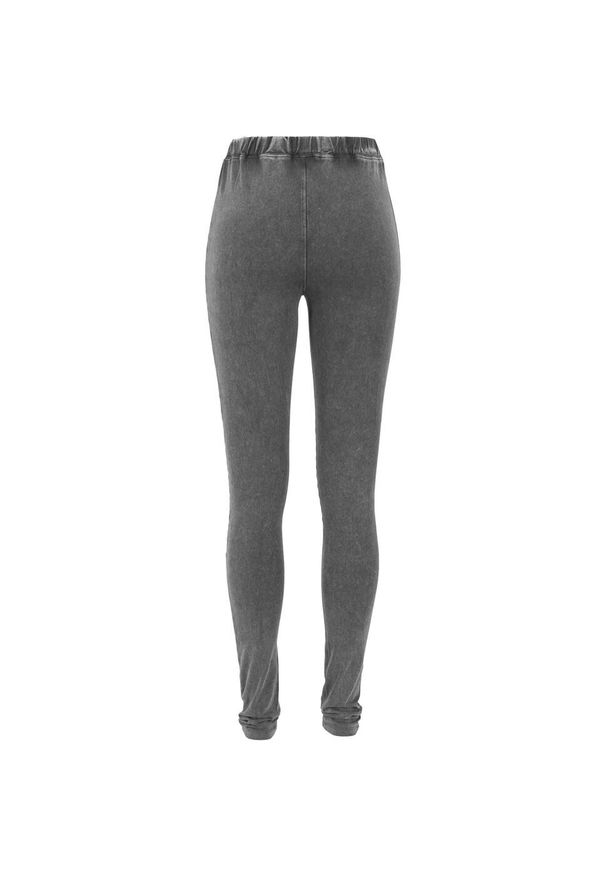 Urban Classics - Damskie Legginsy Z Dżerseju O Dżinsowym Wyglądzie. Kolor: szary. Materiał: jersey. Sport: turystyka piesza