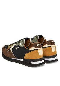 Pepe Jeans Sneakersy Brit Prints M PMS400002 Brązowy. Kolor: brązowy. Materiał: materiał #5