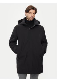 Calvin Klein Parka K10K113457 Czarny Regular Fit. Kolor: czarny. Materiał: syntetyk