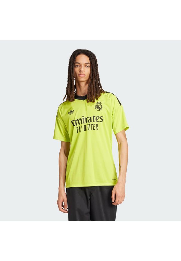 Adidas - Koszulka Real Madrid 24/25 Third Goalkeeper. Kolor: żółty. Materiał: materiał. Sport: piłka nożna