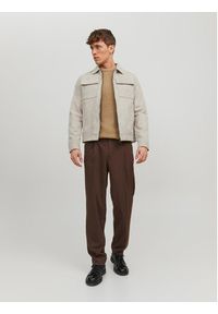 Jack & Jones Kurtka z imitacji skóry Payton 12213082 Beżowy Regular Fit. Kolor: beżowy. Materiał: skóra #4