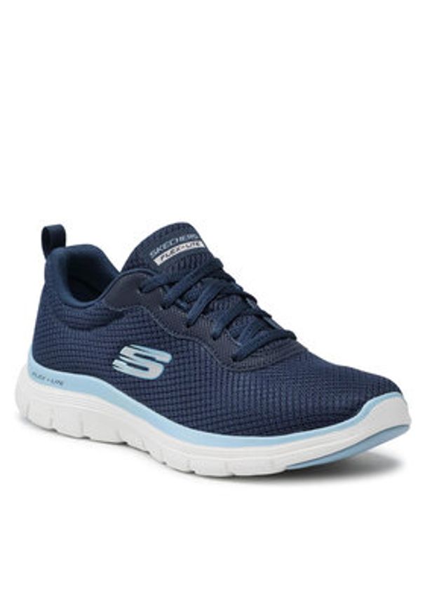 skechers - Skechers Sneakersy Brilliant View 149303/NVBL Granatowy. Kolor: niebieski. Materiał: materiał