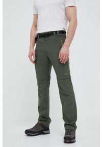 CMP spodnie męskie kolor zielony proste. Kolor: zielony. Materiał: tkanina. Wzór: gładki #1
