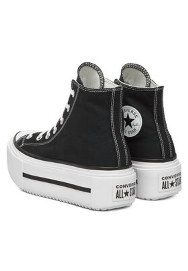 Converse Trampki Chuck Taylor All Star Lift Double Stack A12975C Czarny. Kolor: czarny. Materiał: materiał