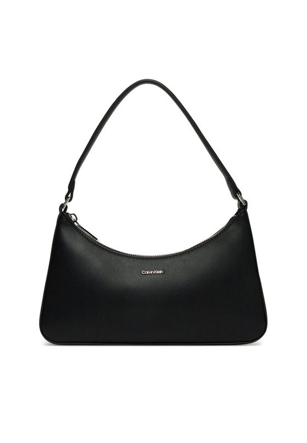 Calvin Klein Torebka Ck Must Small Shoulder Bag LV04F3096G Czarny. Kolor: czarny. Materiał: skórzane
