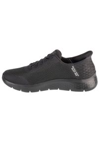 skechers - Adidasy Skechers Go Walk Flex - Hands, Mężczyźni. Kolor: czarny. Materiał: materiał, syntetyk. Szerokość cholewki: normalna. Sport: turystyka piesza