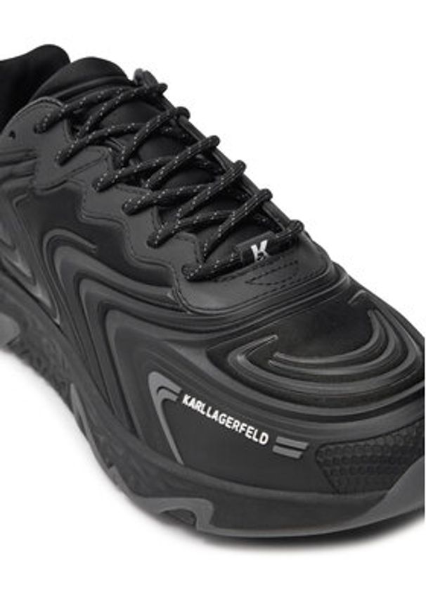 Karl Lagerfeld - KARL LAGERFELD Sneakersy KL52414F Czarny. Kolor: czarny. Materiał: materiał
