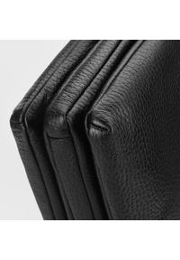 Wittchen - Damska torba na laptopa 13" ze skóry groszkowanej czarna. Kolor: czarny. Materiał: skóra. Styl: elegancki, biznesowy #3