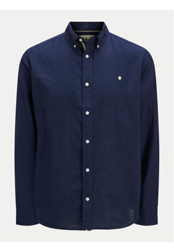 Jack & Jones Koszula Summer 12274599 Granatowy Regular Fit. Kolor: niebieski. Materiał: bawełna
